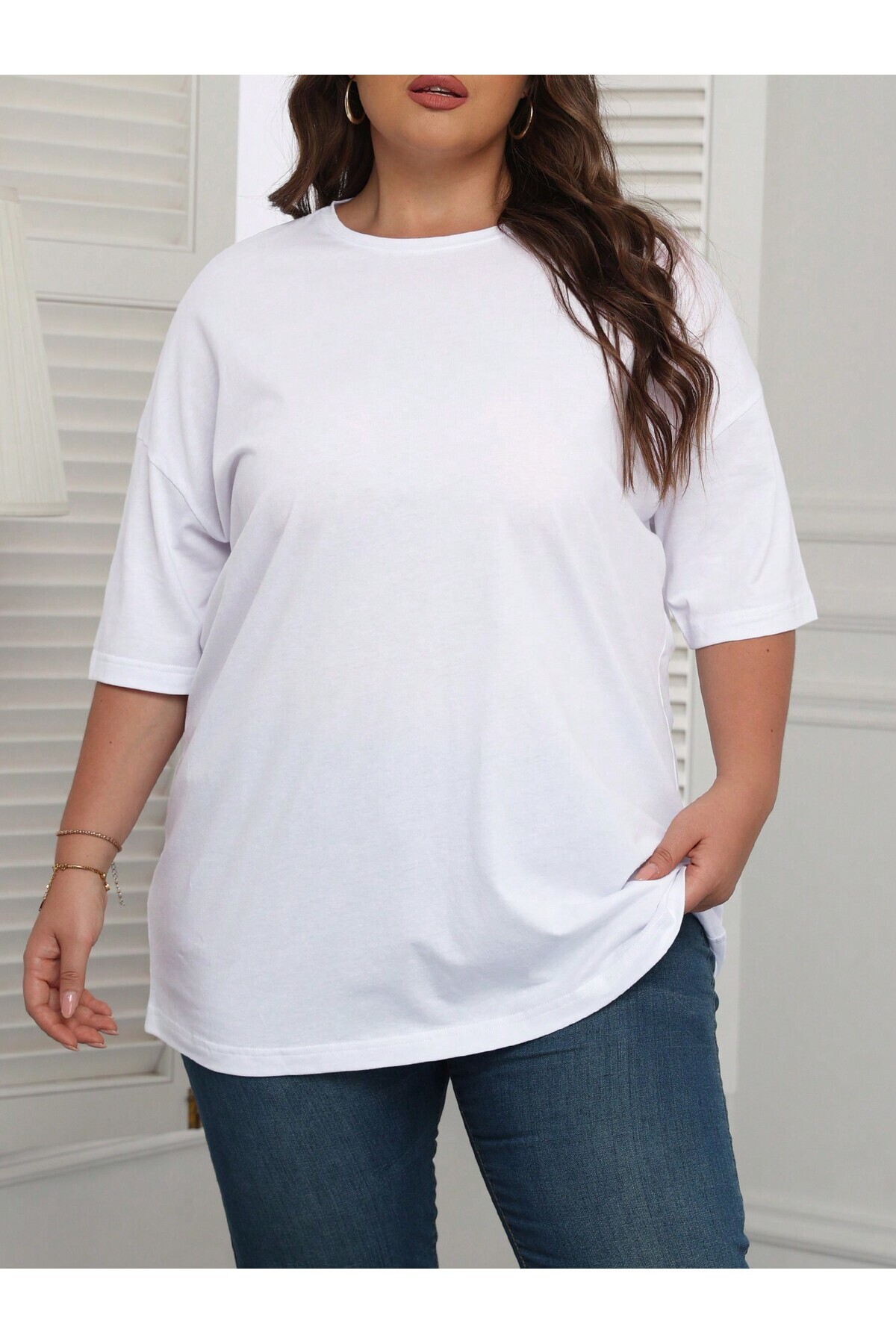 DAXİS Sportwear Company Bisiklet Yaka Penye T-shirt görsel 5