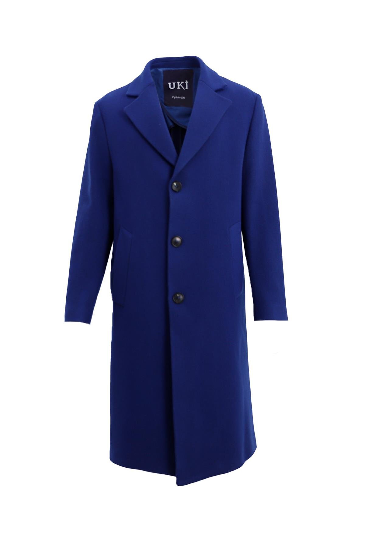 Uki  Koyu Mavi Mono Yaka Kaban - Görsel 4