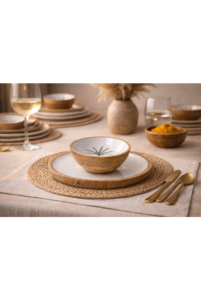 İndiakka Mango Ahşap Sunum Kasesi