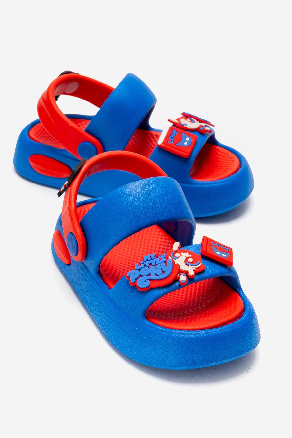 Children's Double-breasted Emoji Slippers SAXMAVI RED