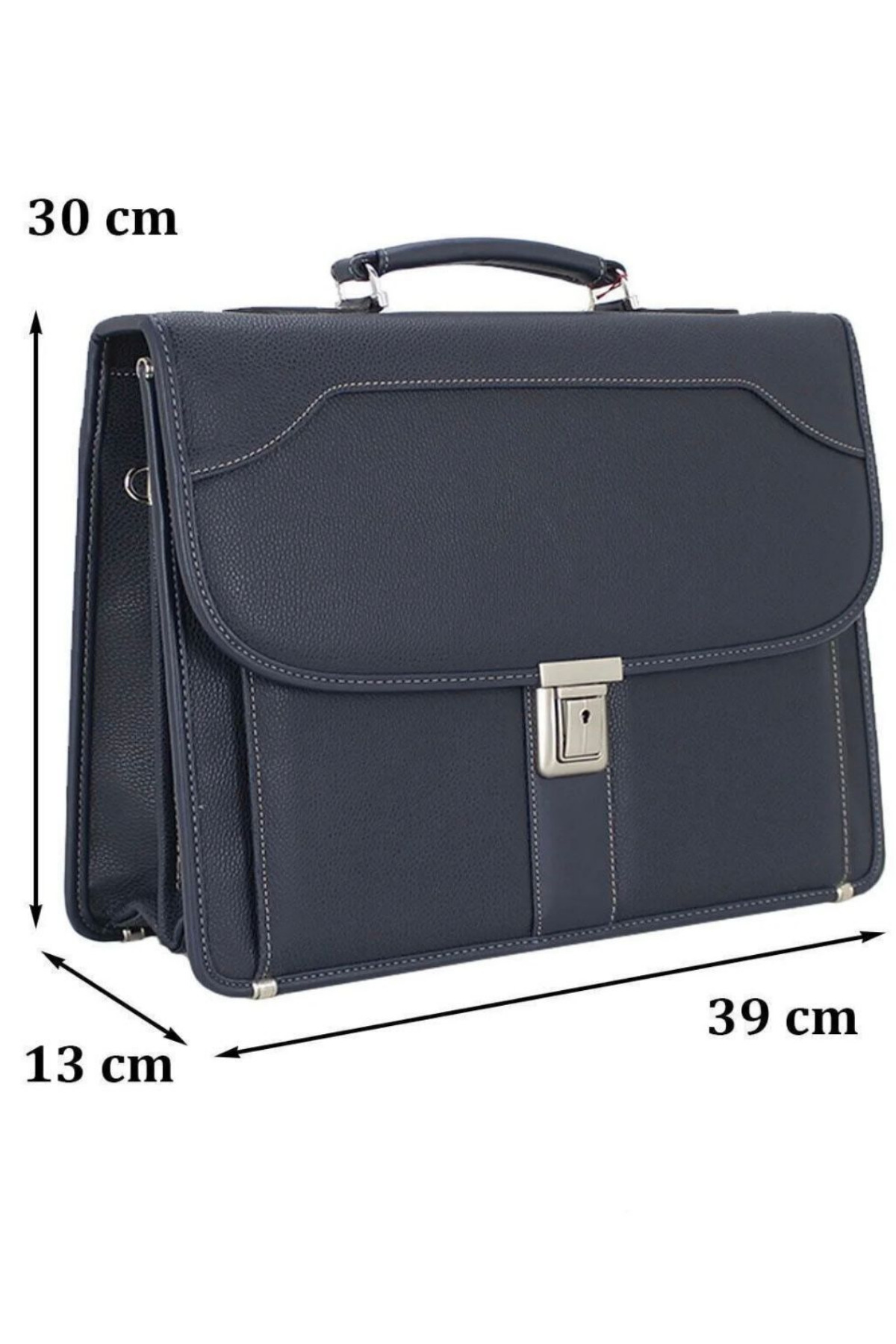 Toms Jones  Erkek Evrak Çantası 15,6 inç Organizer Bölmeli A4 Kağıt ve Dosya Uyumlu Omuz Askılı - Görsel 3