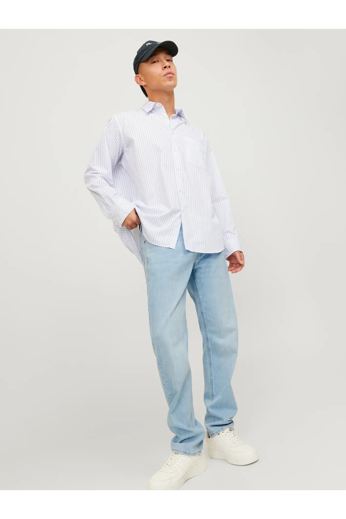شلوار جین مردانه راسته فاق نرمال | جک اند جونز Jack & Jones 12249059 - تصویر 8