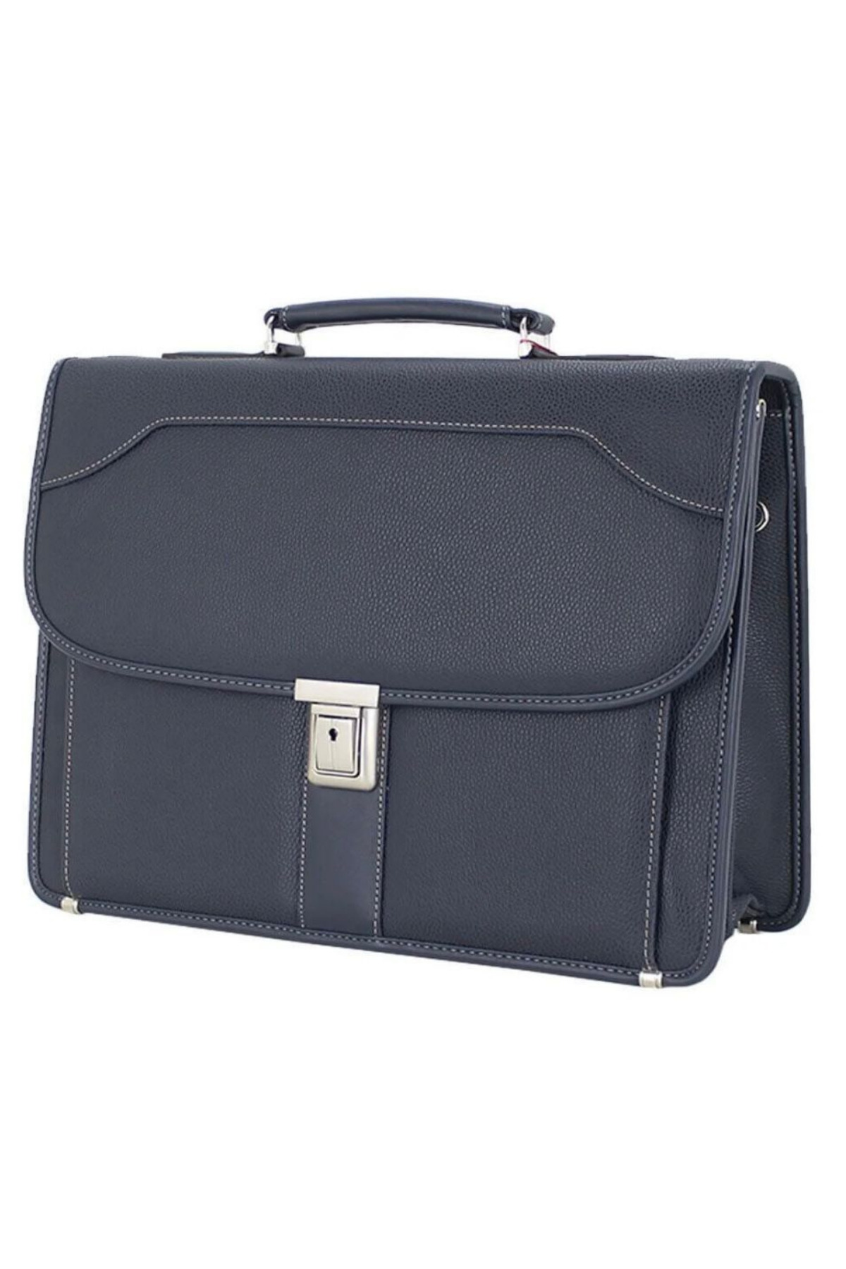 Toms Jones  Erkek Evrak Çantası 15,6 inç Organizer Bölmeli A4 Kağıt ve Dosya Uyumlu Omuz Askılı - Görsel 4