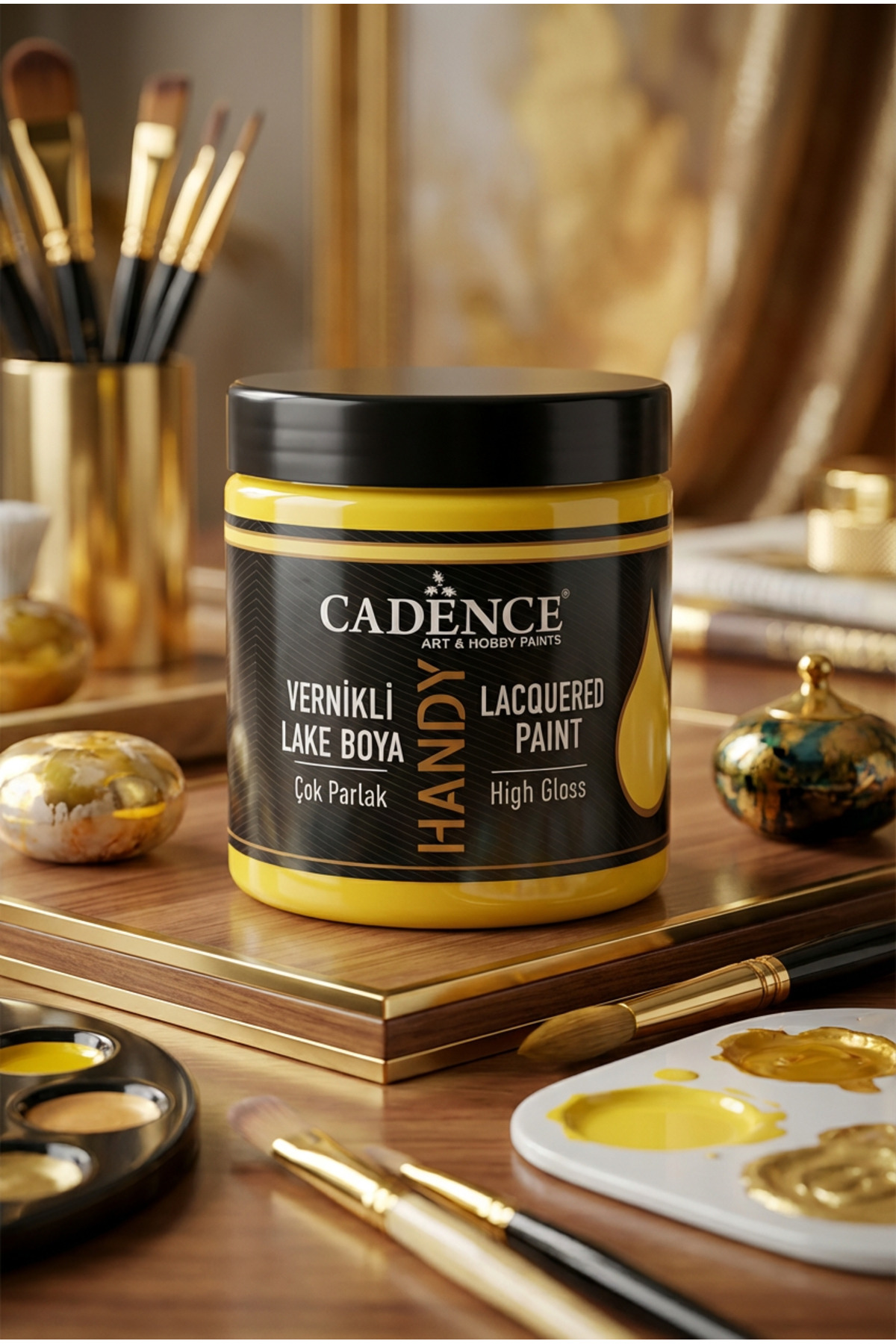 Cadence Handy Lake Parlak L006 Açık Sarı 250 ml Boya Tüm Yüzeyler