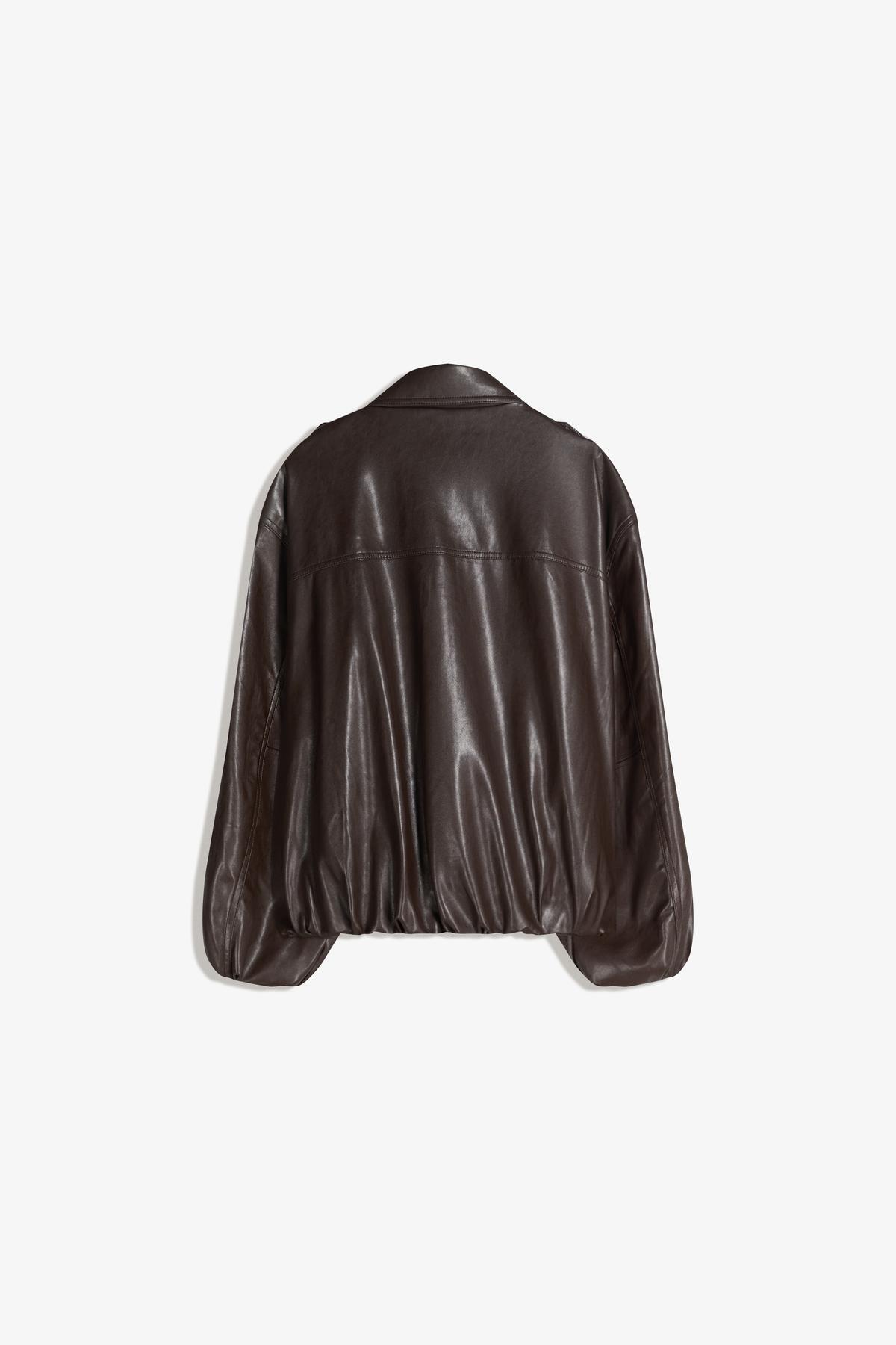 Bershka  Suni deri balon ceket - Görsel 3