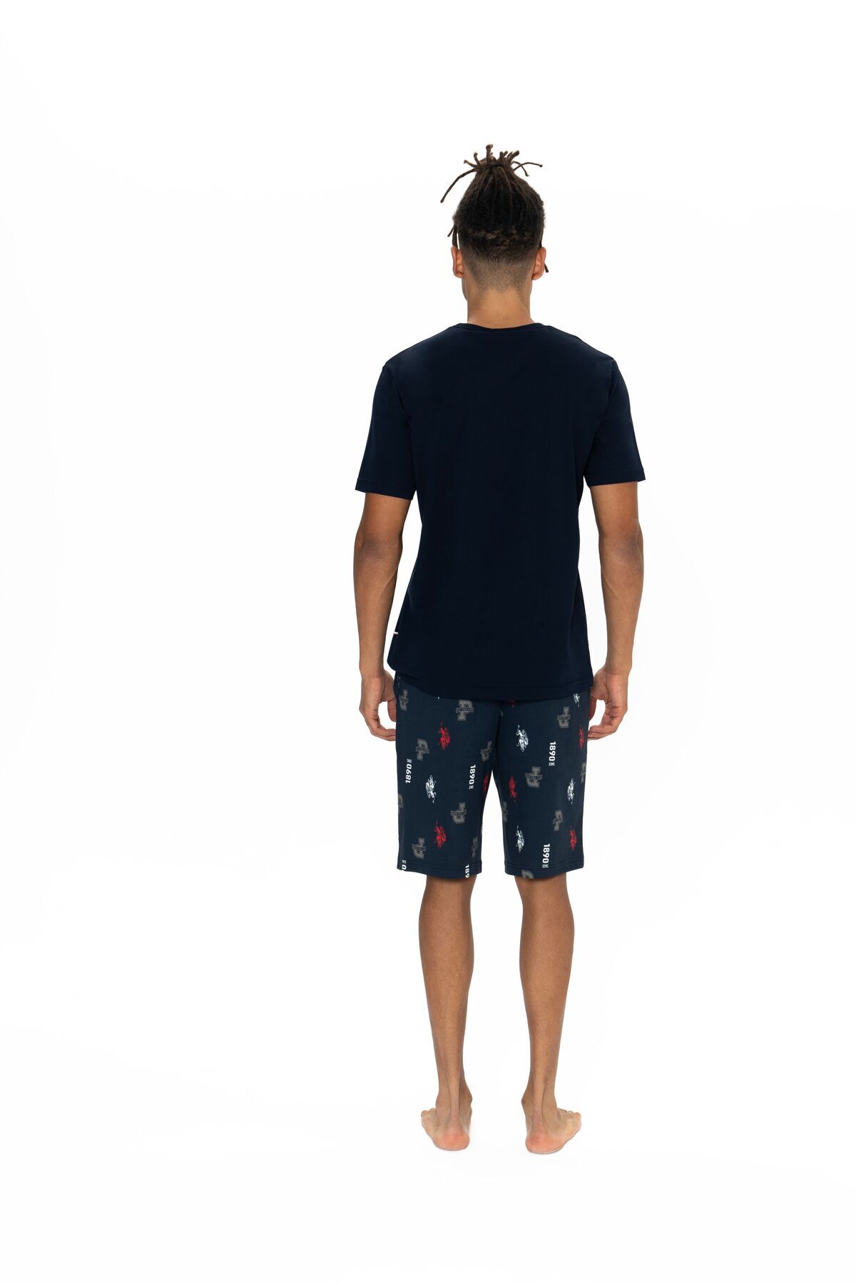 ست پیژامه و لباس خواب مردانه یقه گرد | یو اس پولو U.S. Polo Assn. ARSNO18H86T6PFI-LAC TR - تصویر 4