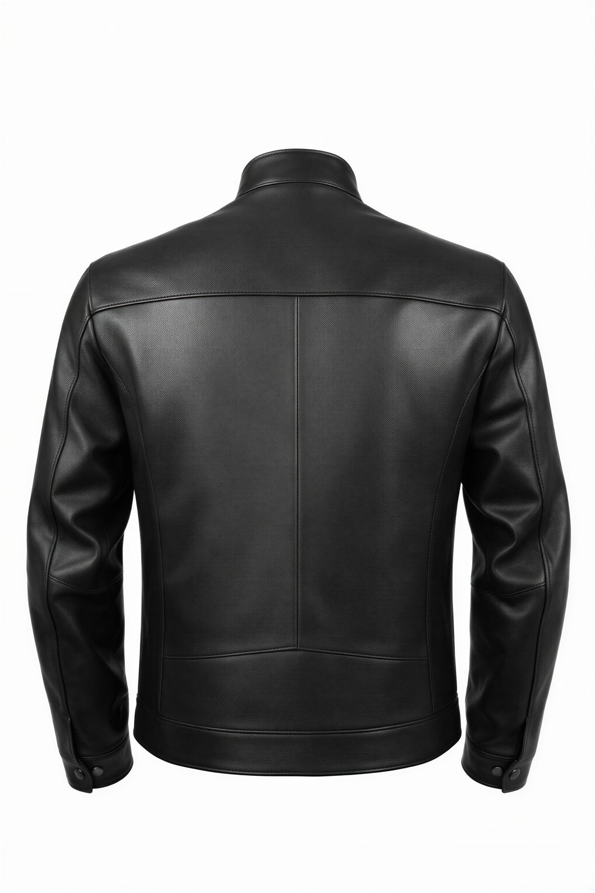 VELZANA  Erkek Kuzu Derisi Deri Ceket Kahverengi – Slim Fit, Fermuarlı, Kapitone Omuz Detay - Görsel 3