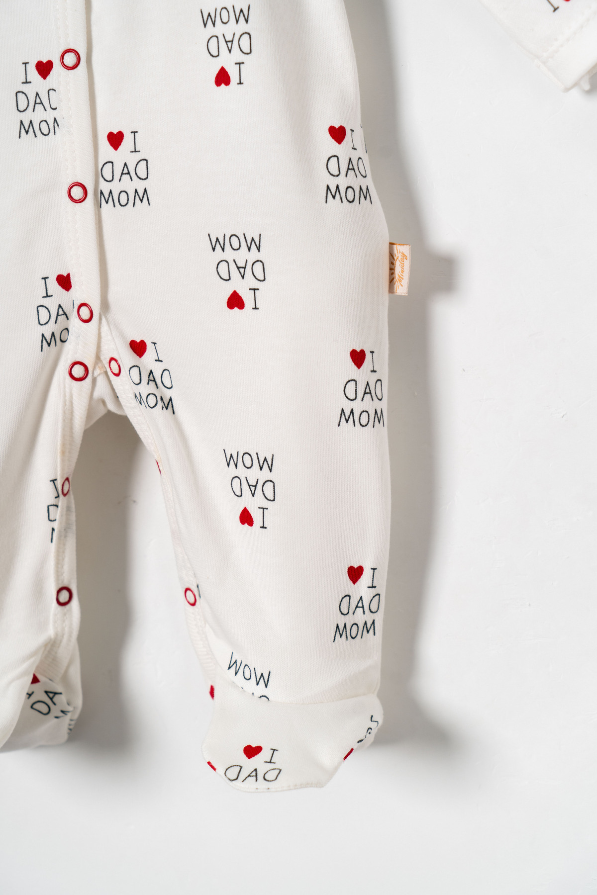 Miniday Baby Kız Bebek Baskılı Tulum Şapkalı Yeni doğan %Pamuklu Hastane çıkışı Uyku Tulumu Önden Çıtçıtlı Basıc fotoğrafı 5 (önizleme)