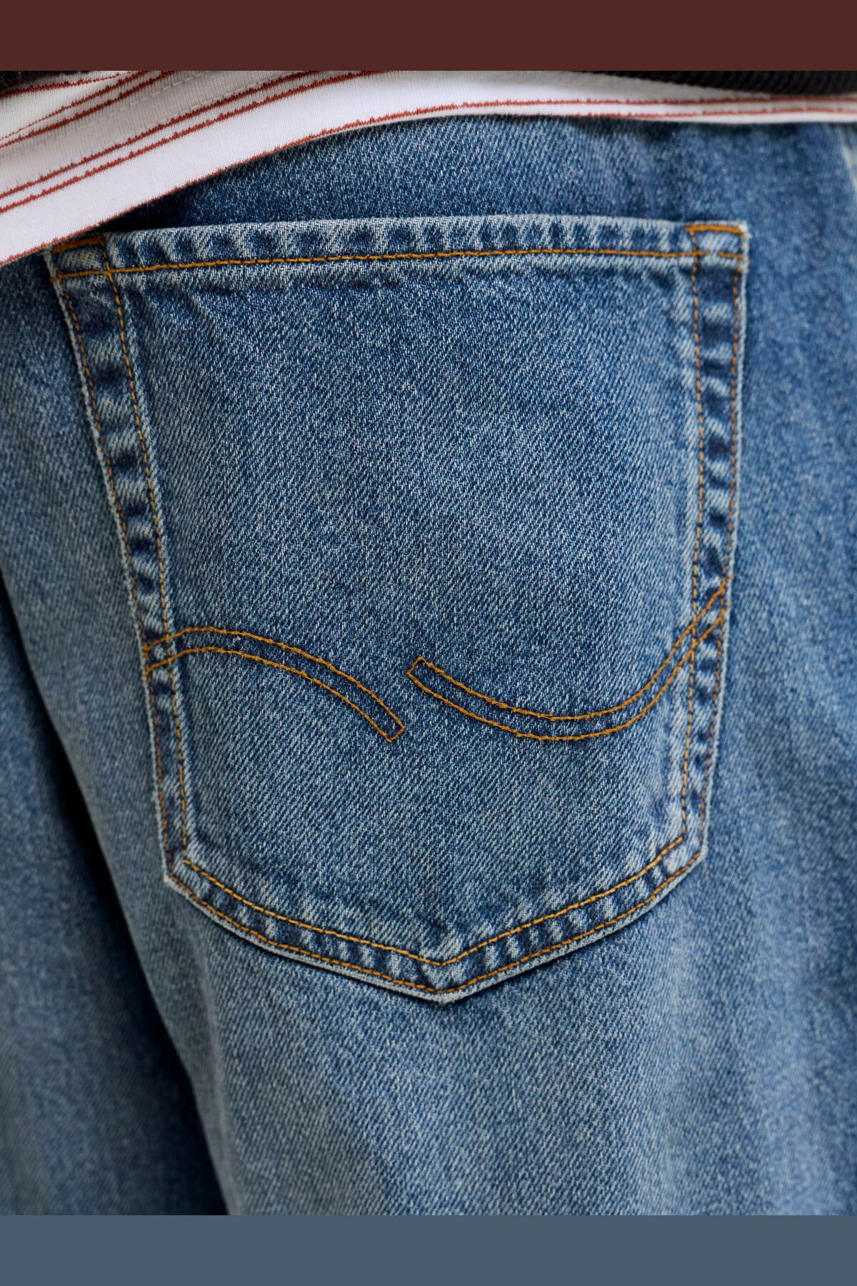 شلوار جین مردانه راسته فاق بلند | جک اند جونز Jack & Jones 12290185 - تصویر 8