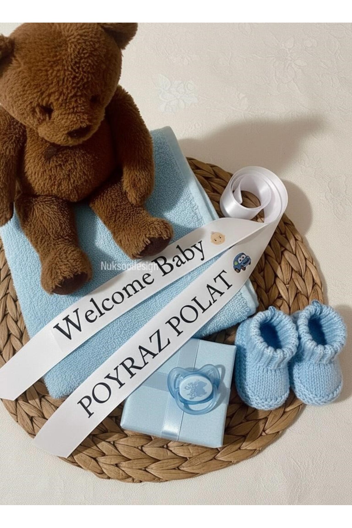 Welcome Baby Ribbon newborn baby prep bundle for souvenir