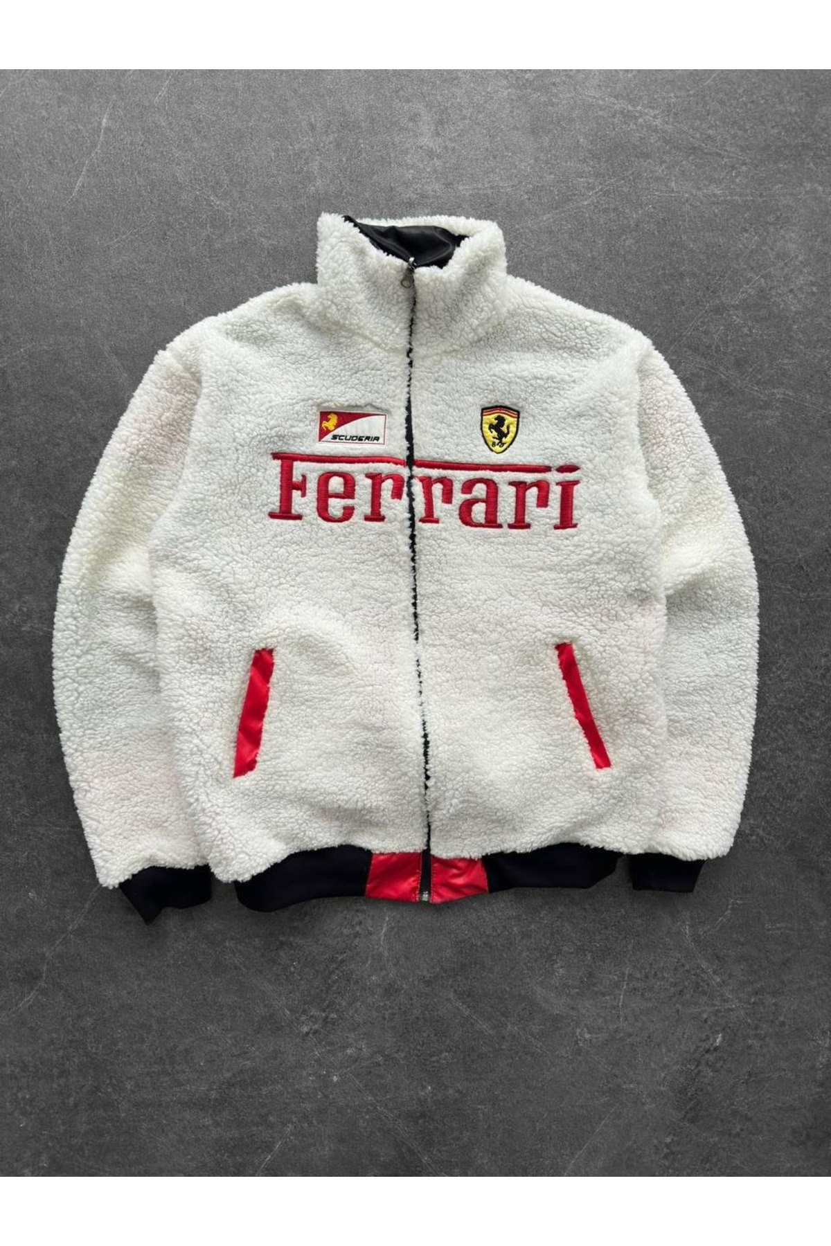 Gofeel  Ferrrari Racing Çift Taraflı Unisex Mont