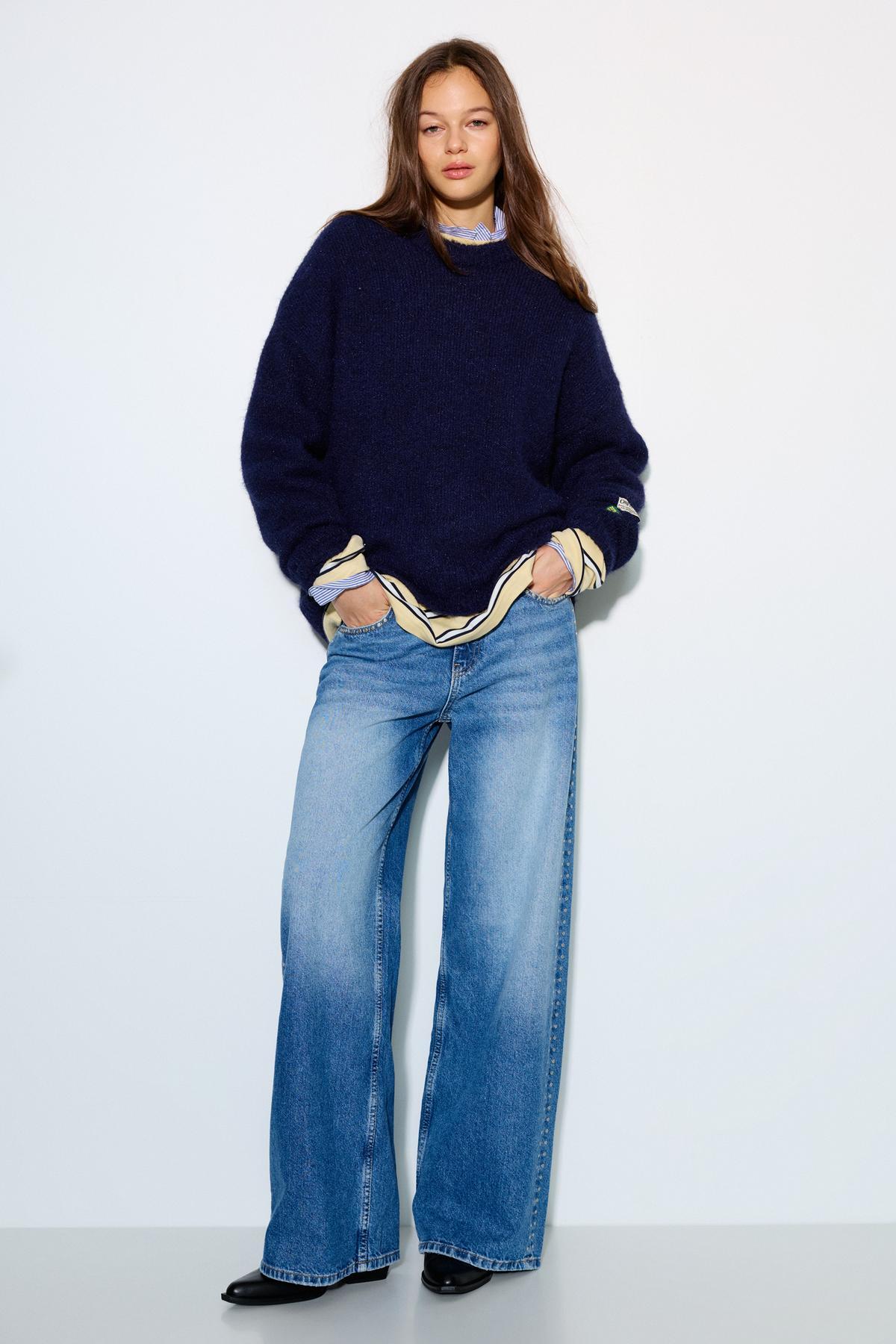 Pull & Bear  Basic bisiklet yaka kazak - Görsel 3
