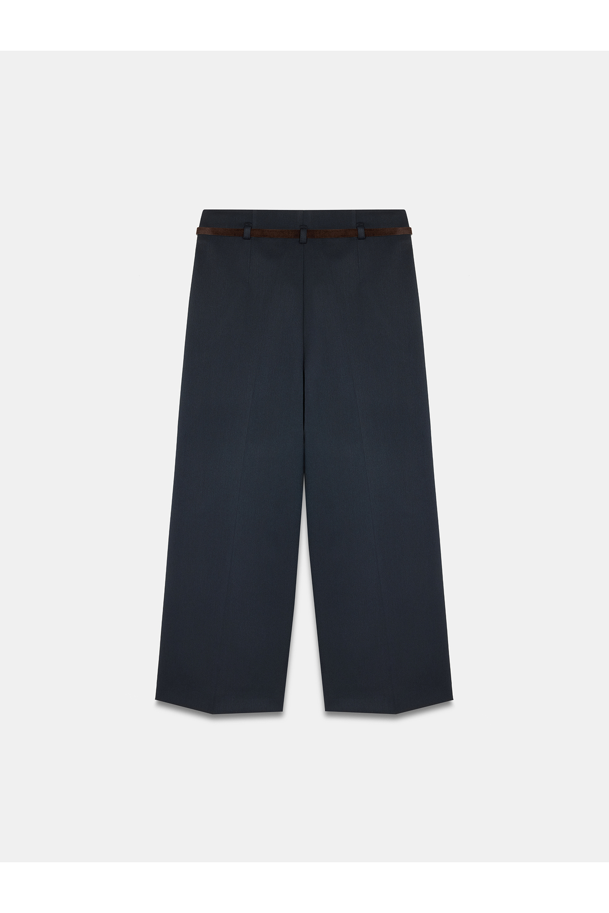 Dilvin 72254 Kemerli Culotte Pantolon-K.Lacivert görsel 6