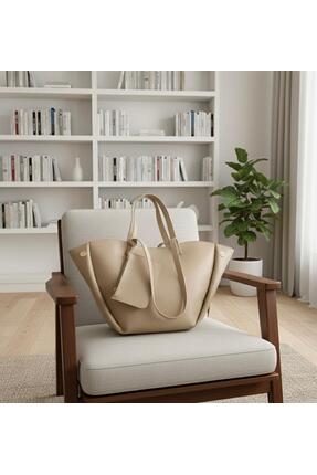 Ebriva Bags Kadın Büyük Boy Mıknatıslı Kilit Kapaklı Cüzdan Detaylı El ve Omu...