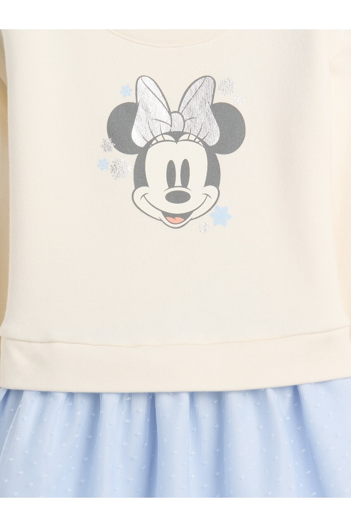 GAP Kız Bebek Krem VintageSoft Sweatshirt Elbise fotoğrafı 2 (önizleme)