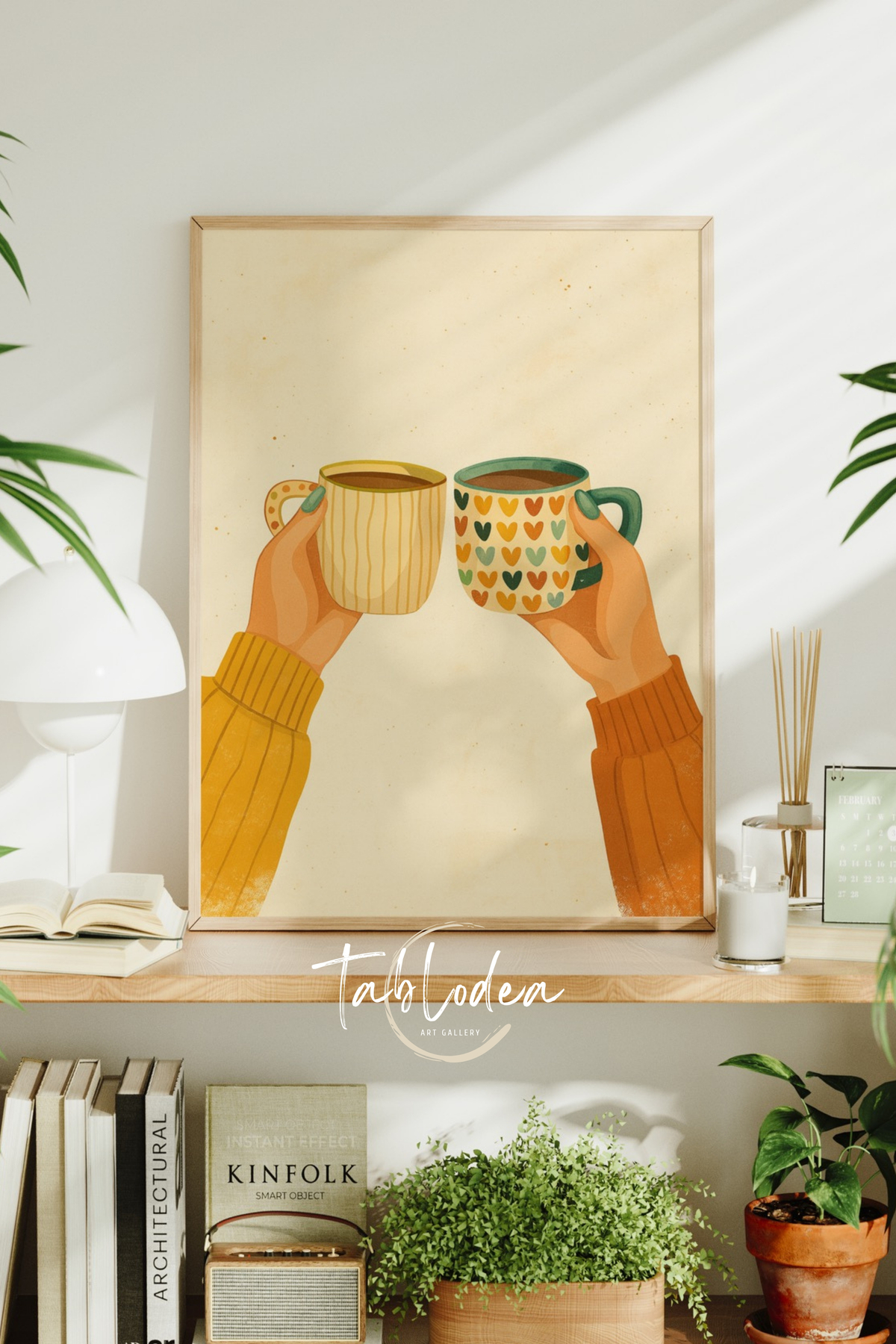 tablodea Căni De Cafea În Stil Pinterest, Decor Tematic Pentru Colțul De Cafea Din Bucătărie, Decor Pentru Colțul De Cafea Din Bucătărie Td - 21 x 30