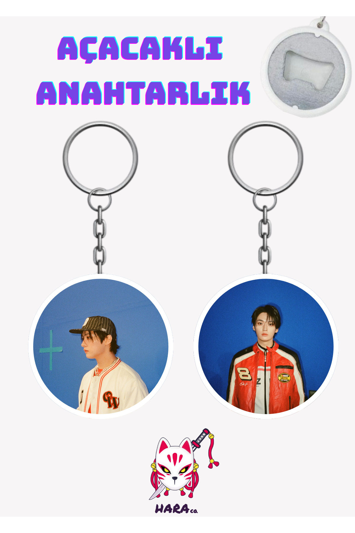 Hara Company Stray Kids Lee Know Karma Albüm Anahtarlık Açacak