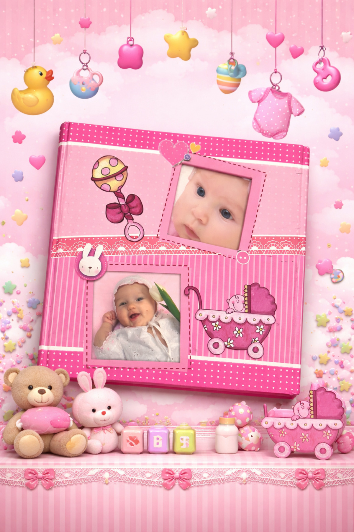 NRCN 10x15 200 Fotoğraflık Bebek Albümü İçi Anı Yazma Bölümlü Fotoğraf albümü fotoğrafı 4 (önizleme)