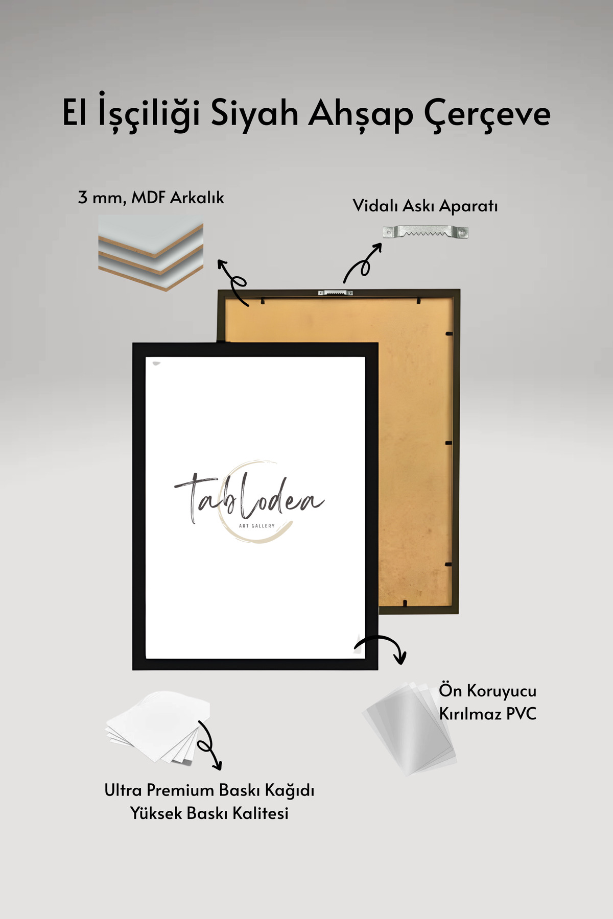 tablodea Pinterest Fotoğraflı Bebek 1 Yaş Anı Tablosu TD Kişiye Özel Tasarım Çerçeveli Fotoğraf Baskısı Tablo fotoğrafı 4 (önizleme)