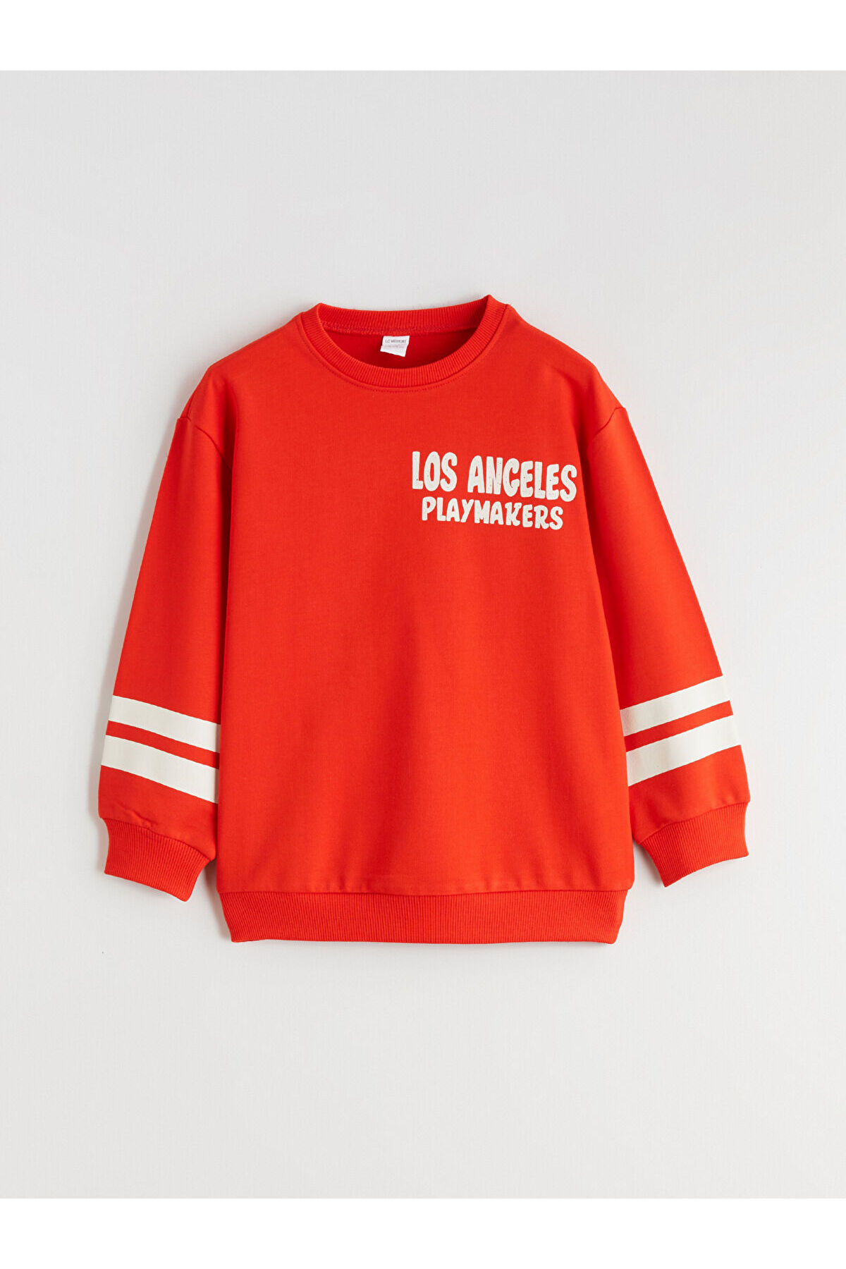 LC Waikiki Nevaa Collection Kırmızı Los Angeles Baskılı Erkek Çocuk Sweatshirt fotoğrafı 4 (önizleme)