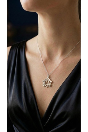 Savrish Lotus 925 Ayar Gümüş Kolye