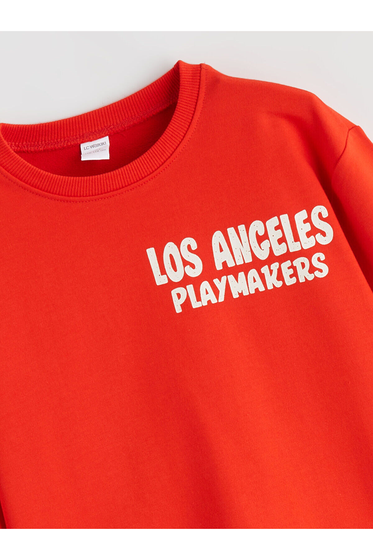 LC Waikiki Nevaa Collection Kırmızı Los Angeles Baskılı Erkek Çocuk Sweatshirt fotoğrafı 5 (önizleme)
