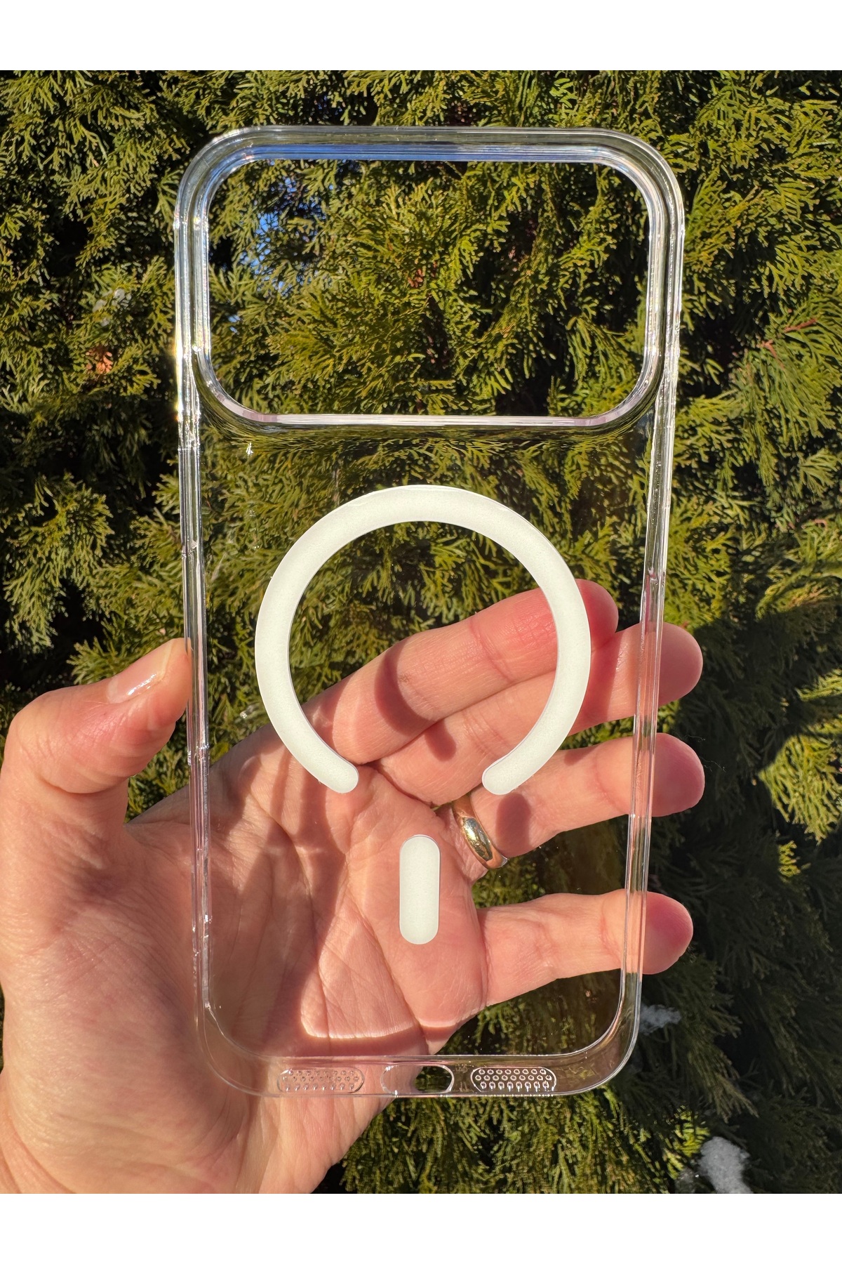 iPhone 17 Pro Max Uyumlu Kılıf İnce Sert Sararmaz Magsafe Kamera Kenarı Koruyucu Dayanıklı Kapak