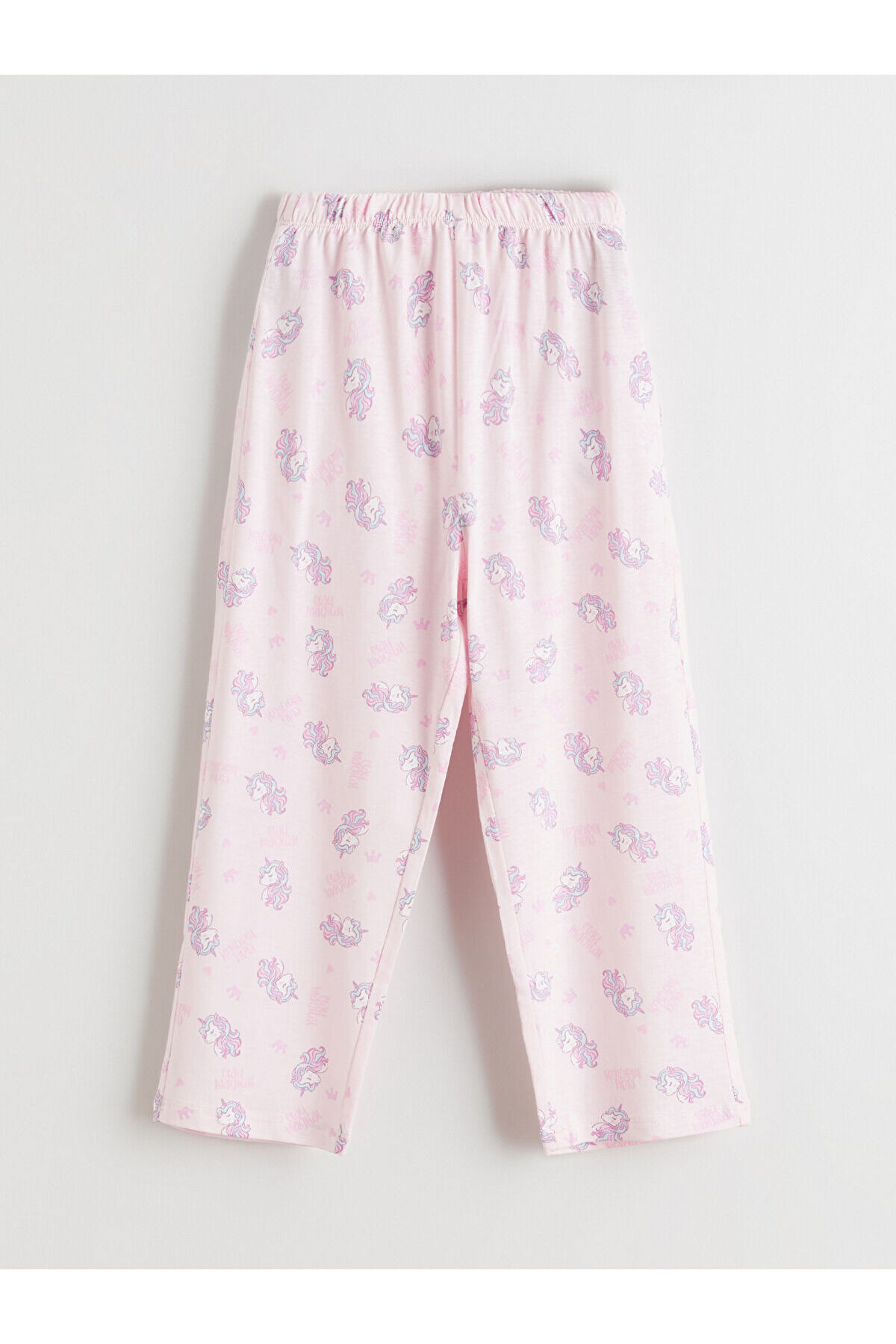 LC Waikiki Nevaa Collection Pembe Gömlek Yaka Desenli Kız Çocuk Pijama Takım fotoğrafı 6 (önizleme)