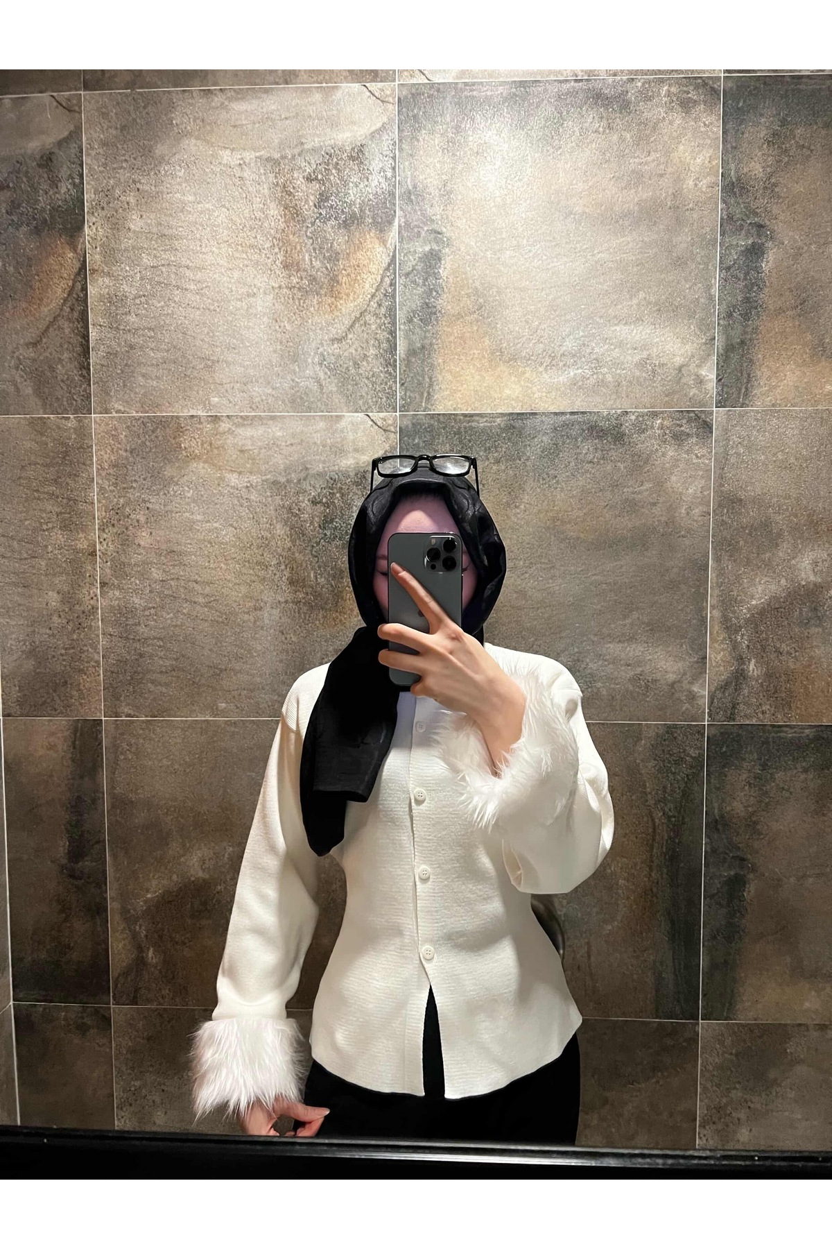 Çınar Couture ORGANİK PAMUK KÜRKLÜ HIRKA