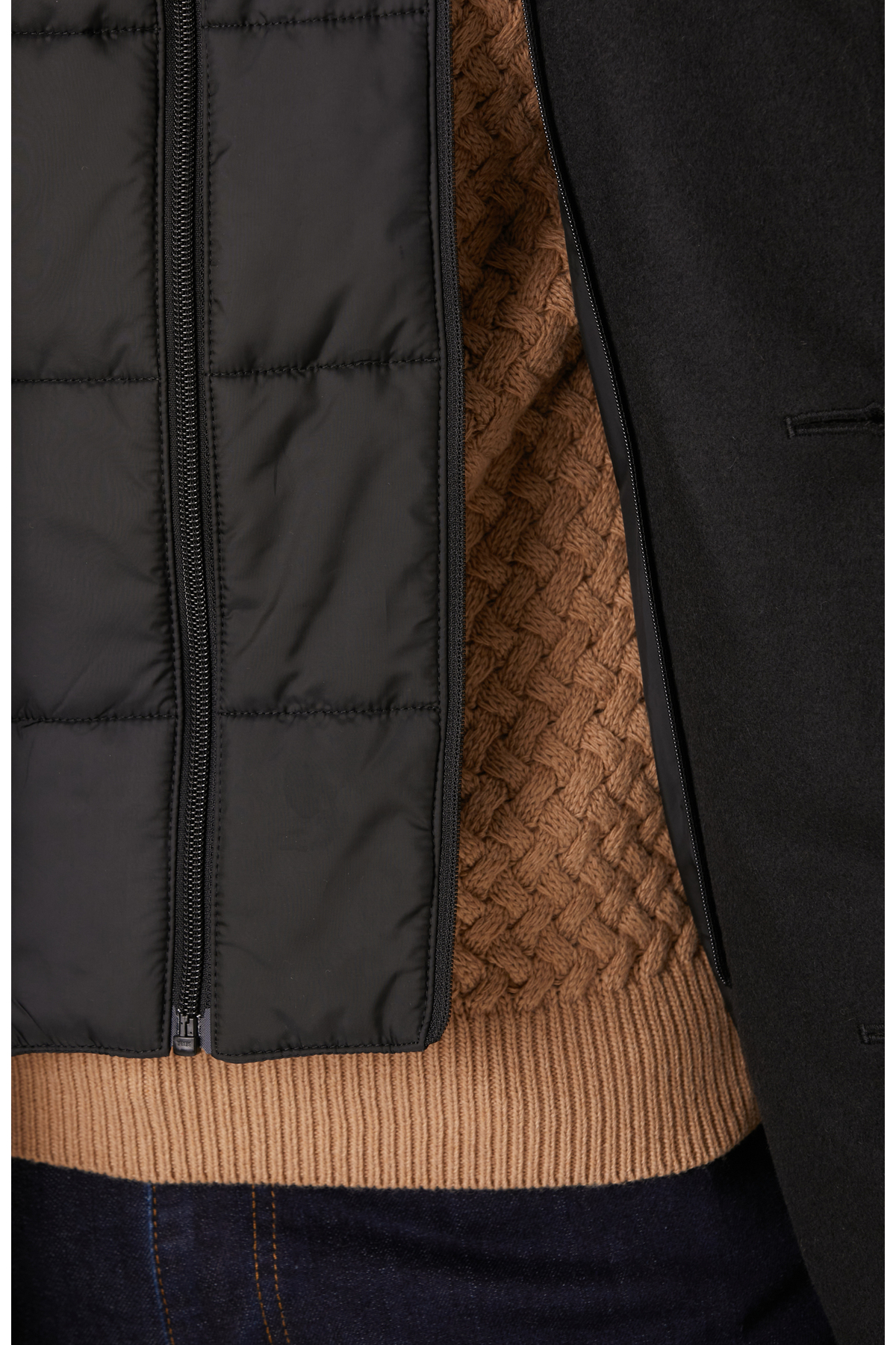 Network  Siyah Dik Yaka Mostralı Palto - Görsel 8