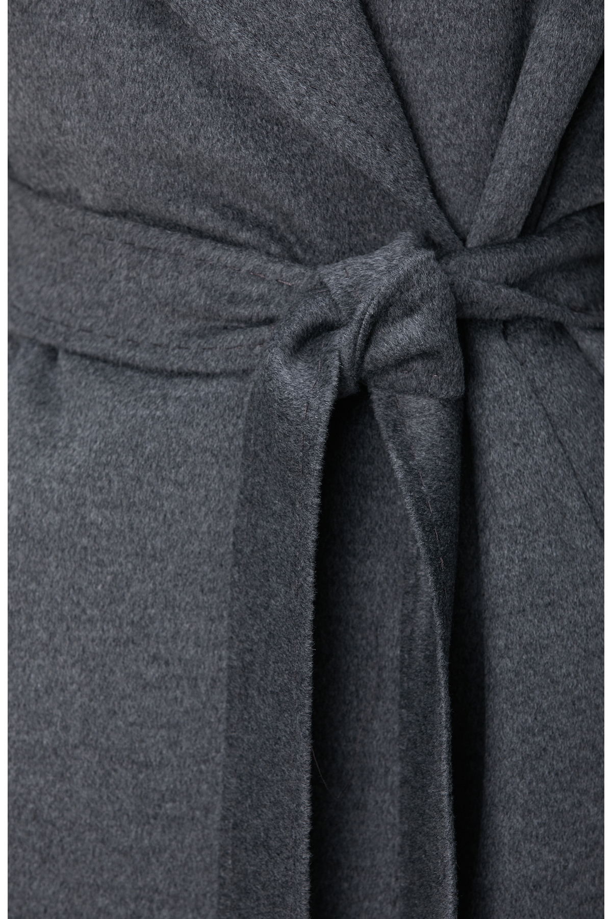 Network  Limited Gri Melanj Yün Manto - Görsel 6