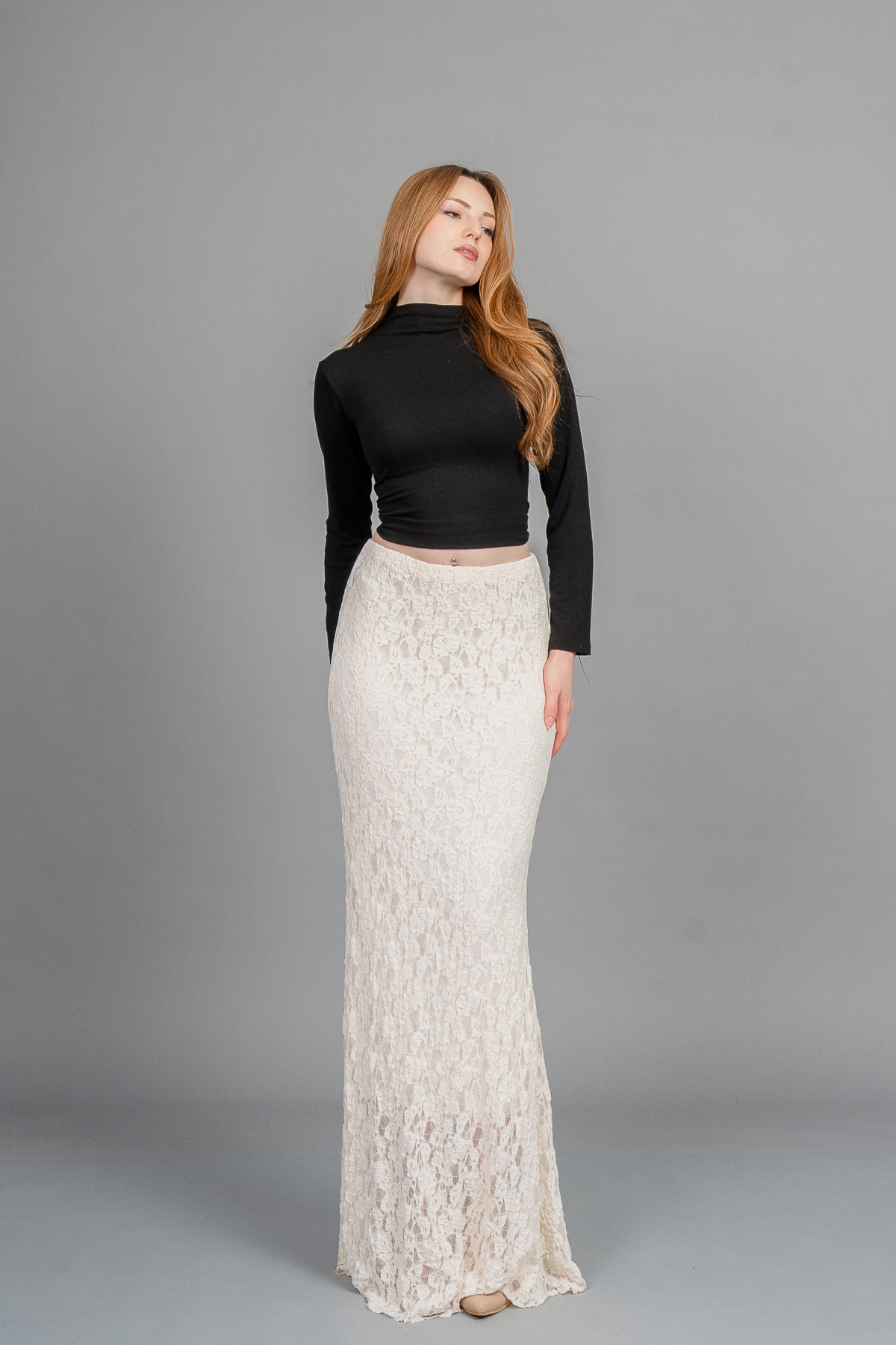 MissVina  Astarlı Esnek Tül Uzun Etek 6833 - Görsel 2