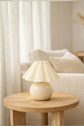 HOMİNG Soho Ekru Kumaş Modern Abajur 242435