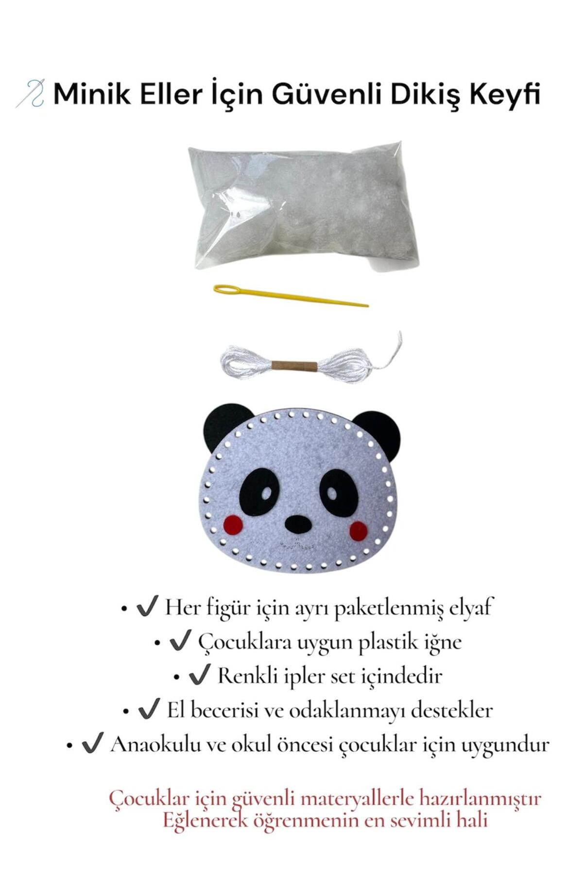 BEBİSBOOK Keçe Dikiş Seti | Çocuklar İçin Montessori Dikiş Oyuncağı | 10 Figürlü El Becerisi Geliştirici Set fotoğrafı 3 (önizleme)