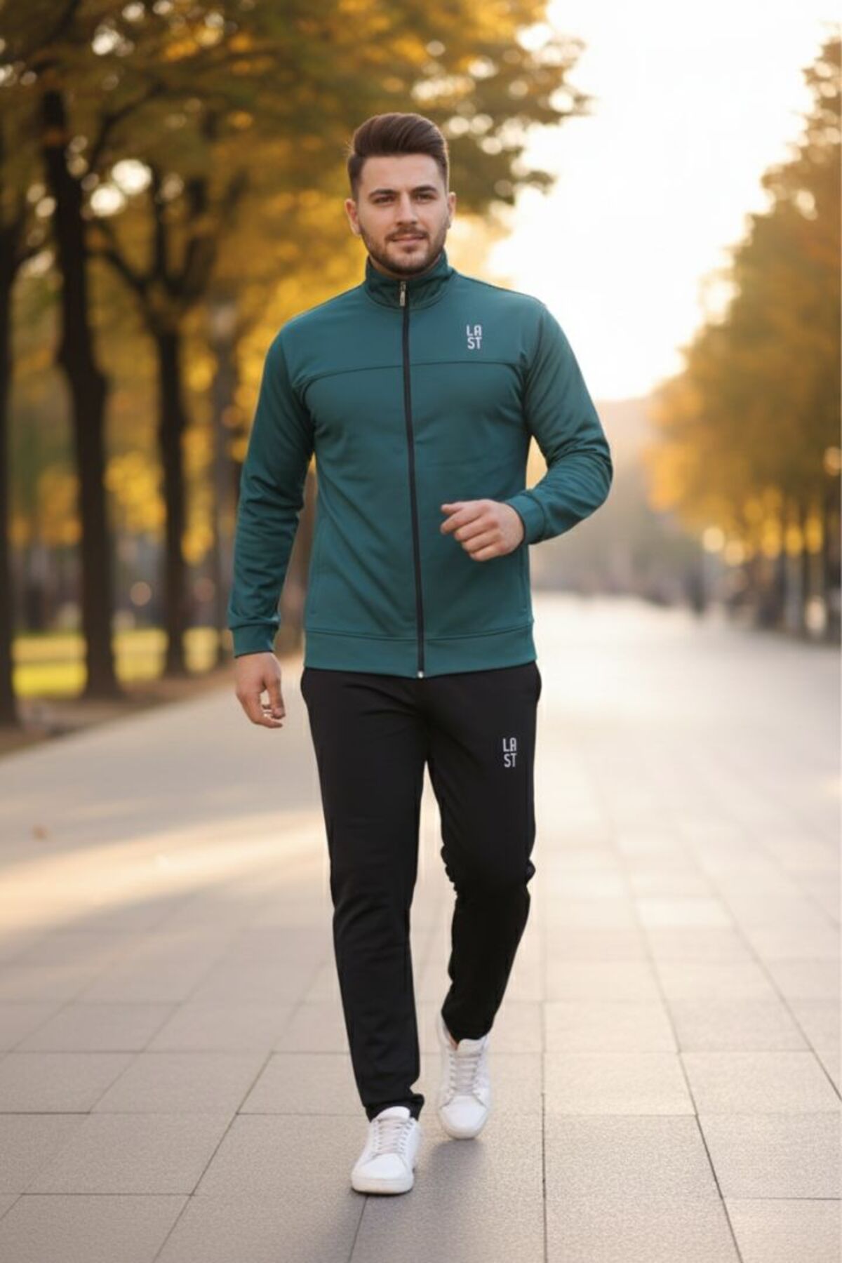 ست گرمکن مردانه مدل Relaxed Fit مخصوص فصل جدید — سبز M01596179 — تصویر 2 از 5