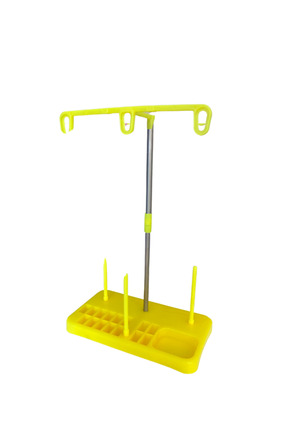 Cecex Ev Tipi Dikiş Makine Çardağı 3 Iplikli Metal Direkli Sarı