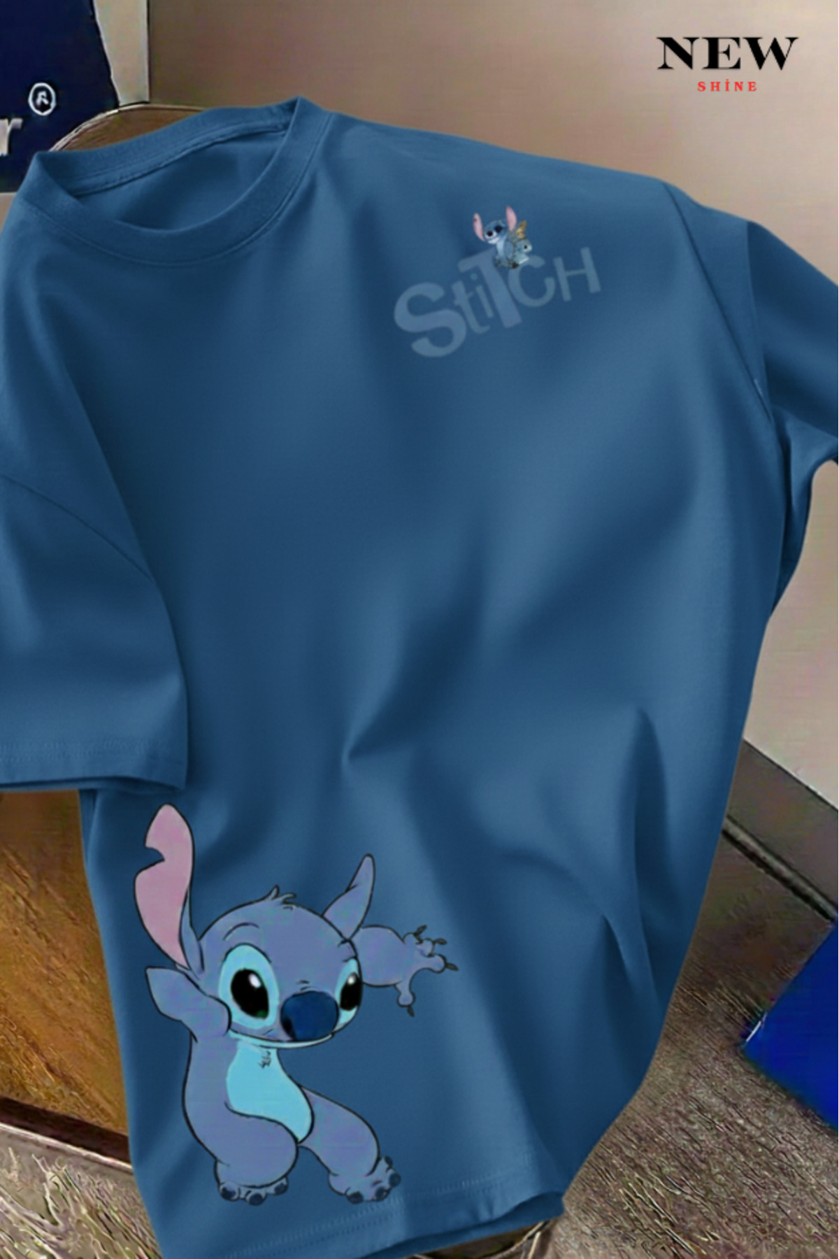 NEWSHİNE  STİTCH BASKILI UNISEX T-SHIRT