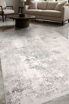 Halispecial Forvia-Krem-Bej-Gri-Akrilik-Salon,Oturma Odası-Halı–Robot Süpürge...