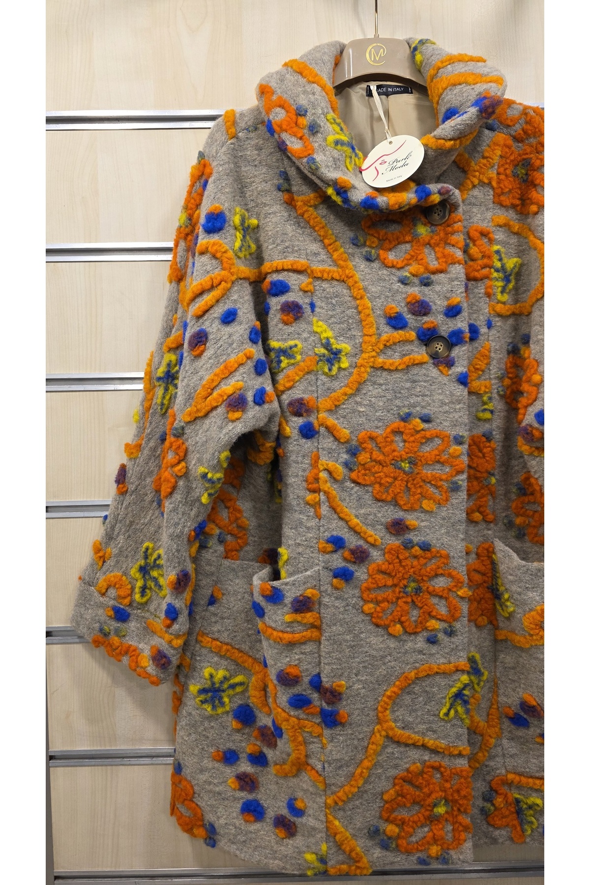 Park Moda  İtalyan Yün Keçe Kaban Şal Yaka - Görsel 2