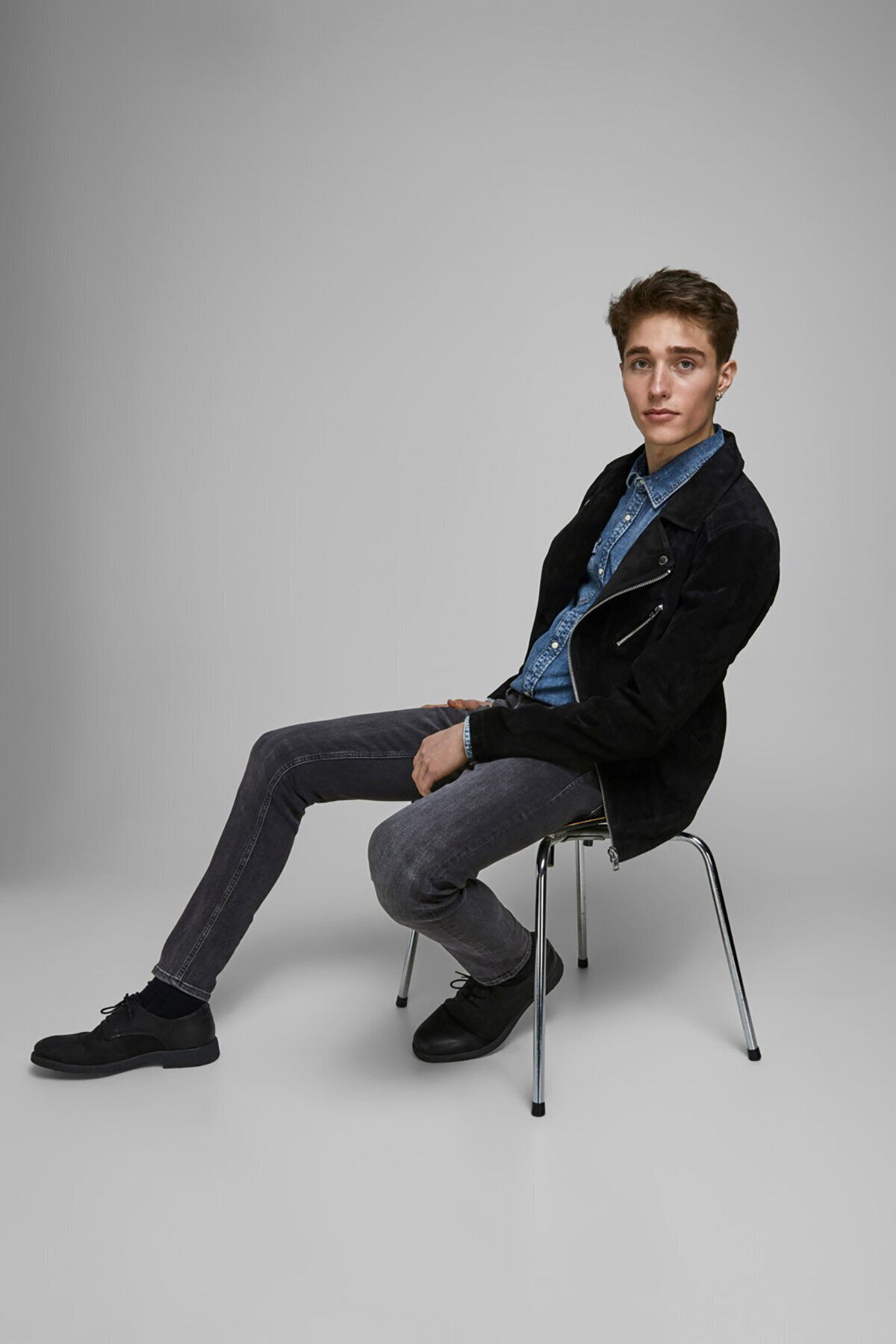 Jack & Jones Jack&Jones Glenn Erkek Kot Pantolon 12159030 Black Denim görsel 3