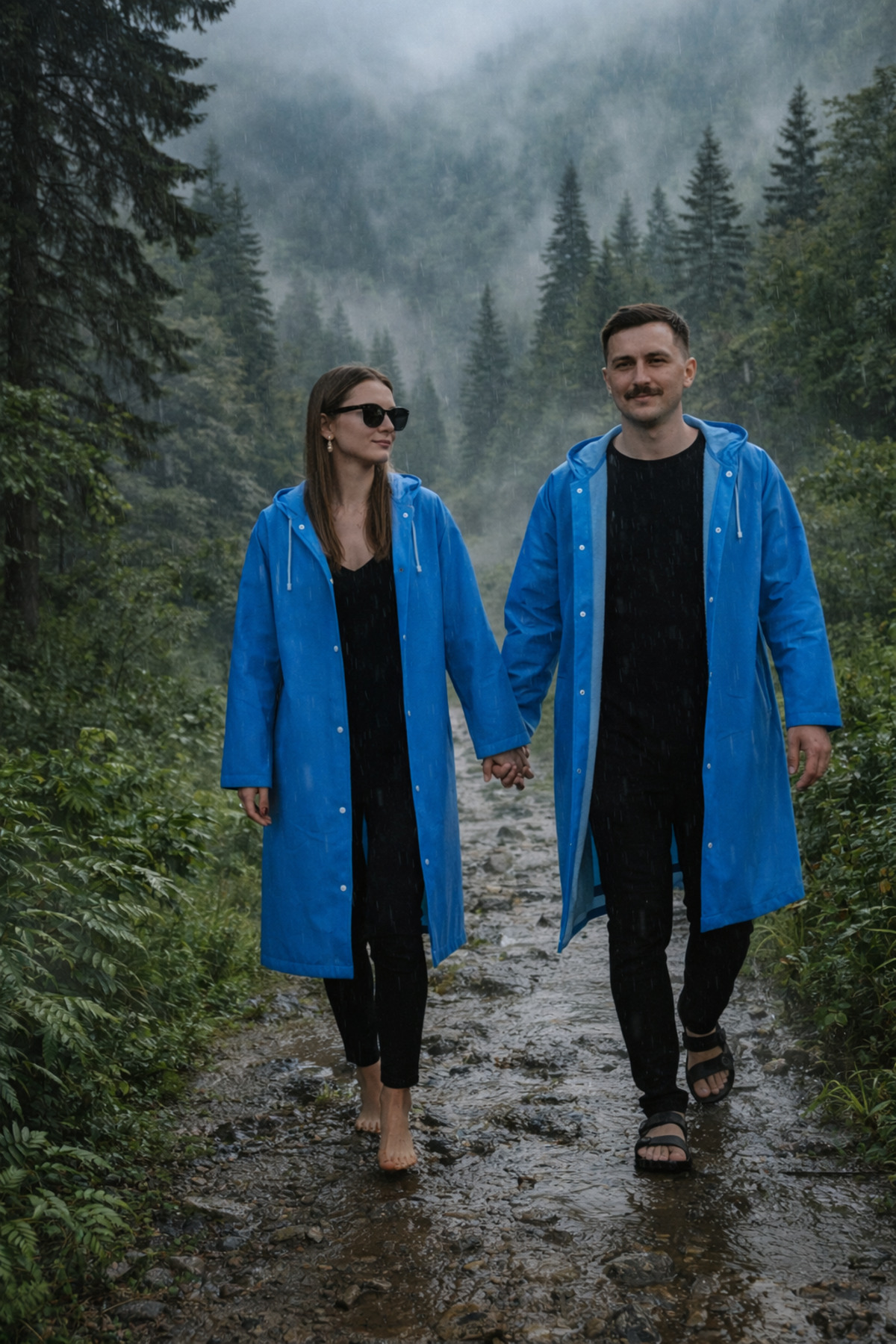 Unisex EVA Su Geçirmez Yağmurluk Fenerbahcenin Süper Kupa Şampiyon Yağmurlukları Geldi — آبی 9999