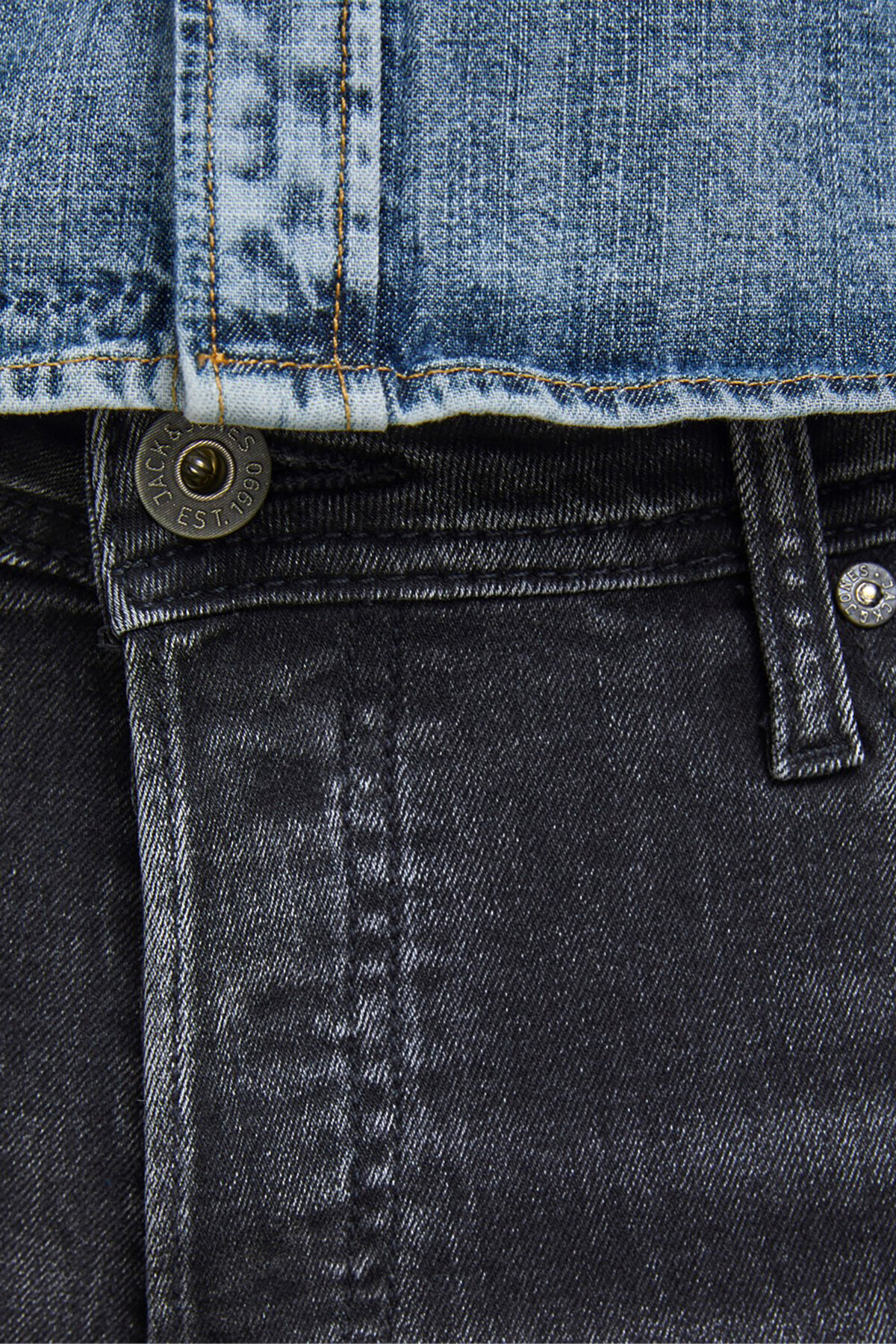 Jack & Jones Jack&Jones Glenn Erkek Kot Pantolon 12159030 Black Denim görsel 4