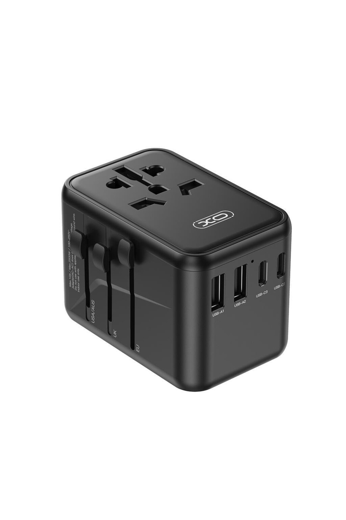 Xo WL22 65W GaN Evrensel Seyahat Şarj Cihazı (1AC+3USB-C+2USB-A