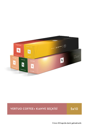 Nespresso Vertuo Coffee+ Kahve Seçkisi - 50 Kapsül