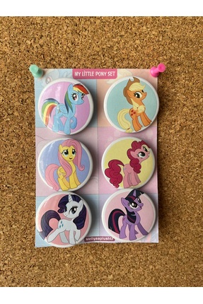 mellysaplush My little pony - rozet seti 6lı