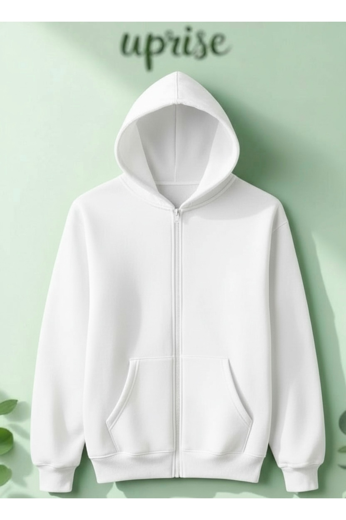 Off Campus 66 Di Laurentis Baskılı 3 İplik Fermuarlı Hırka Şardonlu Oversize — سفید Emooffup44jjoff66b-88-1786554211722 — تصویر 2 از 3