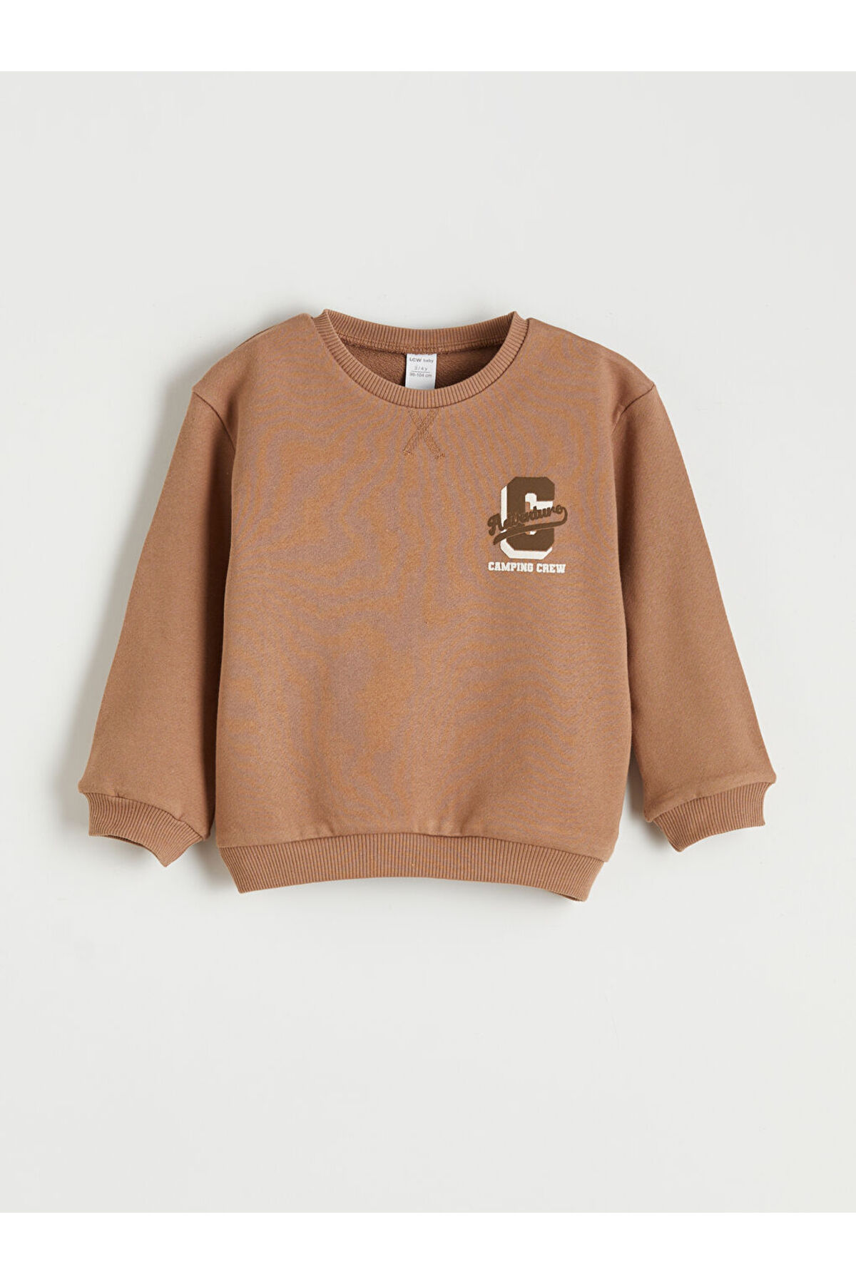 LC Waikiki GiyÇık Store den Kahverengi Baskılı Erkek Bebek Sweatshirt fotoğrafı 2 (önizleme)