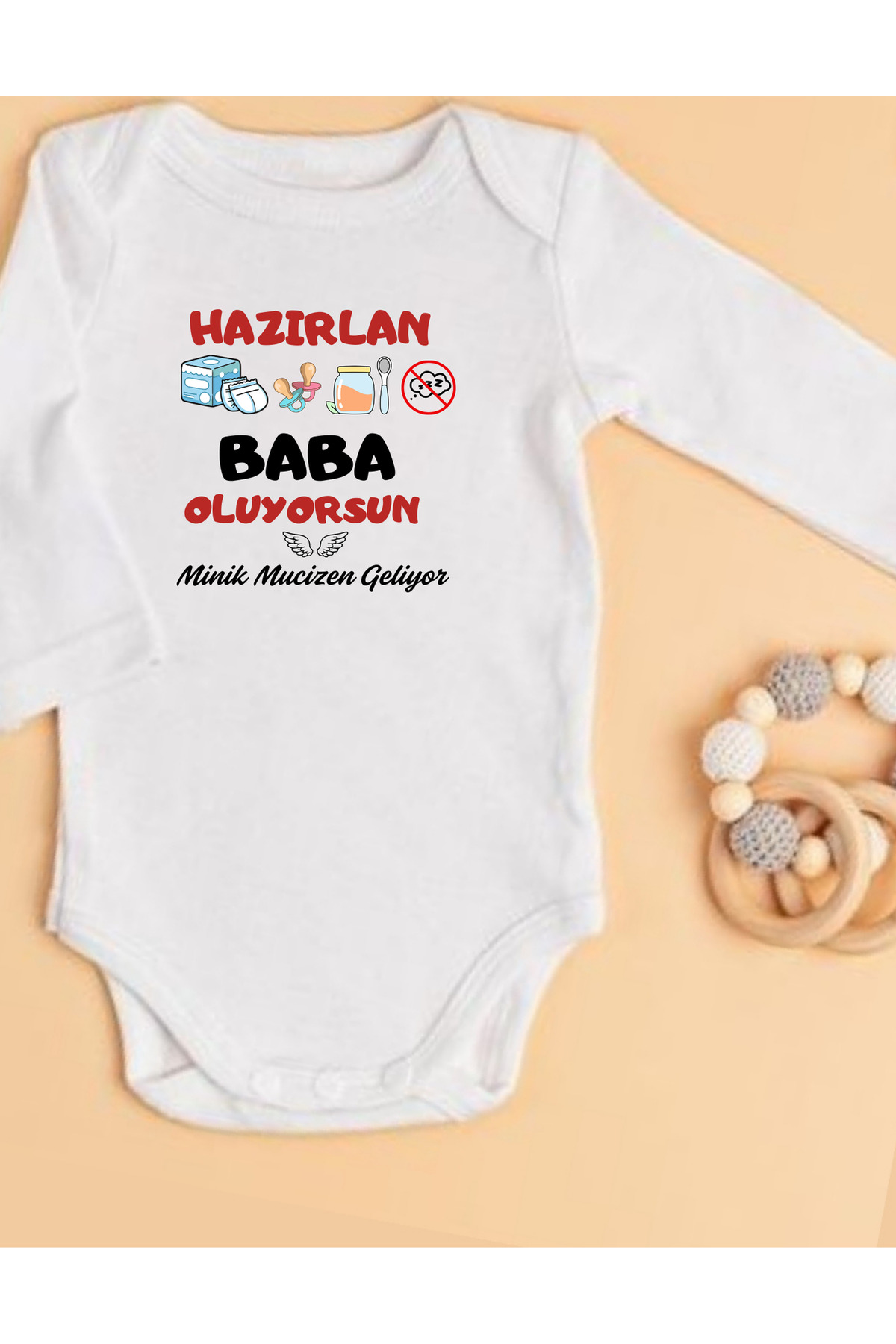 baby bodysuit that says you're going to be a father