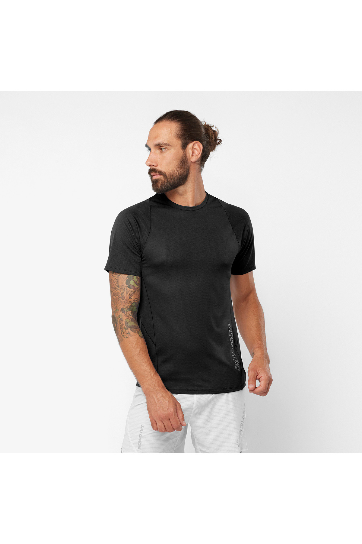 سالومون تی‌شرت مردانه مشکی مخصوص دویدن Sense Aero