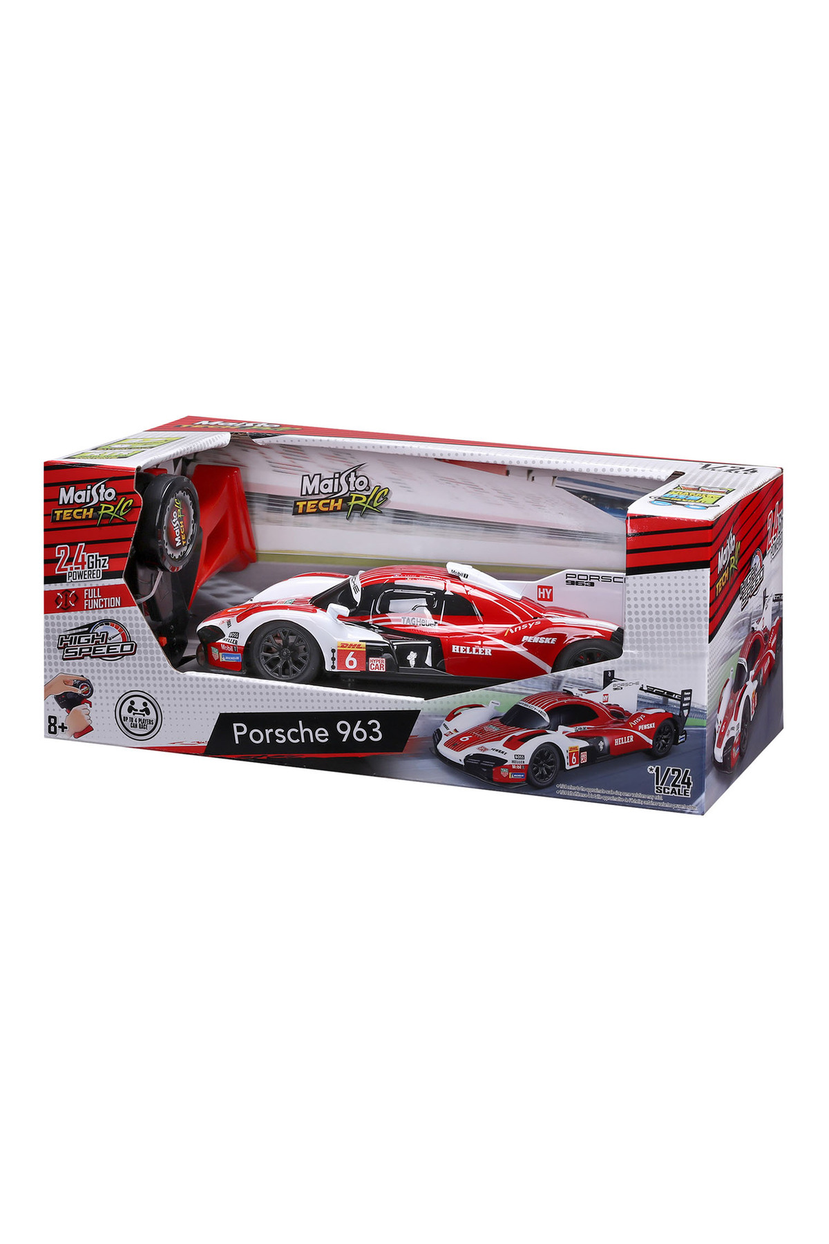 Maisto 1/24 Endurance Porsche 963 Kumandalı Yarış Arabası 82532
